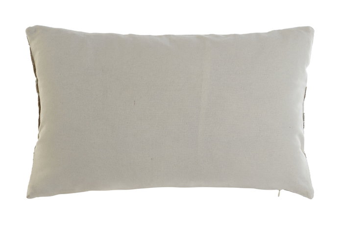 DKD Home Decor Cojín de Algodón Bordado Beige y Marrón Sherezade23 DKD Home Decor Cojín de Algodón Bordado Beige y Marrón Sherezade23