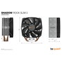 be quiet! Shadow Rock Slim 2 CPU Cooler BK032 Black