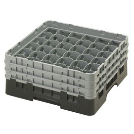 CAMBRO Cesta de lavado 36 comp. Negro