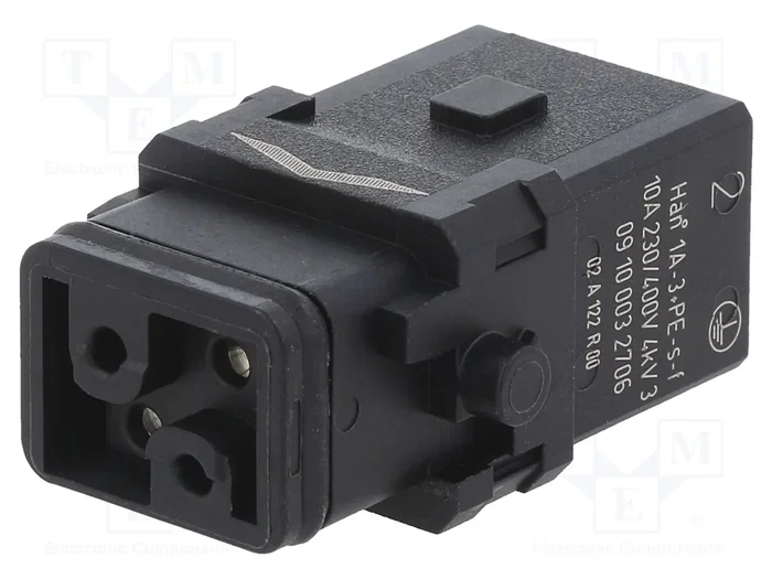 HARTING Conector HDC Han® 1A Hembra de 4 Pines HARTING Conector HDC Han® 1A Hembra de 4 Pines