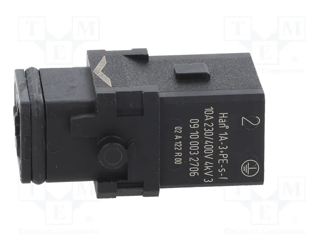 HARTING Conector HDC Han® 1A Hembra de 4 Pines HARTING Conector HDC Han® 1A Hembra de 4 Pines