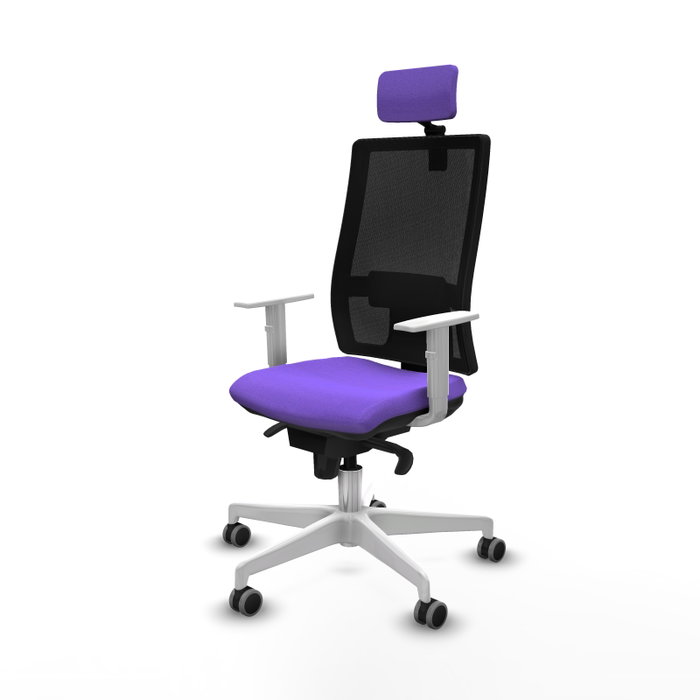 PIQUERAS Y CRESPO Silla de oficina Horna con mecanismo Sincro, Lila y Negro PIQUERAS Y CRESPO Silla de oficina Horna con mecanismo Sincro, Lila y Negro