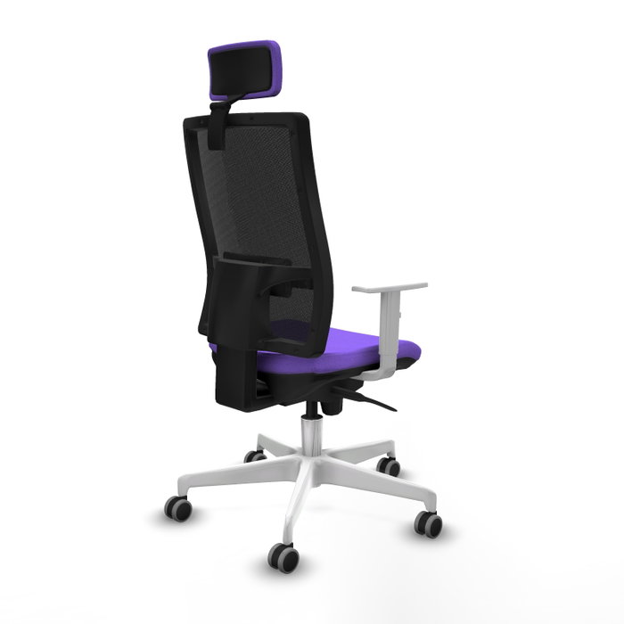 PIQUERAS Y CRESPO Silla de oficina Horna con mecanismo Sincro, Lila y Negro PIQUERAS Y CRESPO Silla de oficina Horna con mecanismo Sincro, Lila y Negro