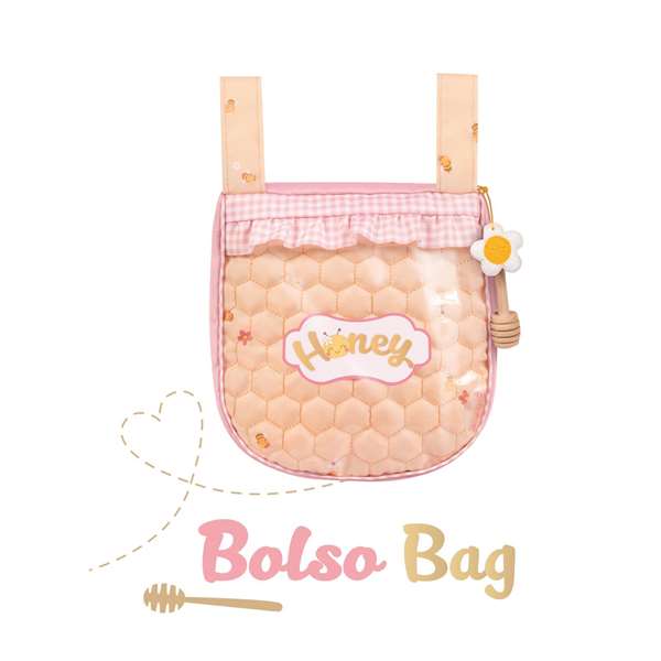Decuevas Coche de Muñeca Plegable con Sombrilla y Bolso Honey para Muñecas de hasta 48 cm, Dimensiones 64x65x38 cm Decuevas Coche de Muñeca Plegable con Sombrilla y Bolso Honey para Muñecas de hasta 48 cm, Dimensiones 64x65x38 cm