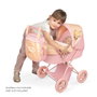 Decuevas Coche de Muñeca Plegable con Sombrilla y Bolso Honey para Muñecas de hasta 48 cm, Dimensiones 64x65x38 cm