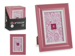Portafotos Rosa Giftdecor 10x15 cm (18x23x2 cm) (Set de 24)