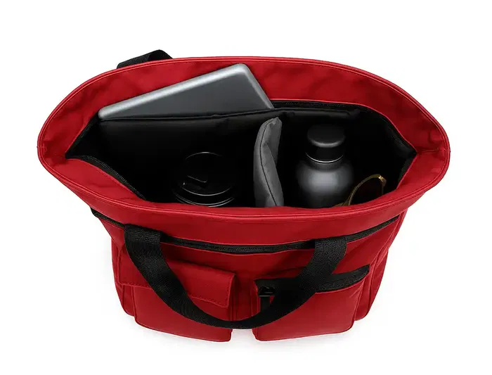 Antartik Mochila Bolso Flip Bag con Acolchado para Portátil 15" Burdeos 400x120x390 mm