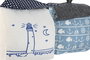 DKD Home Decor Sujetapuertas Mediterraneo Multicolor 8 x 17 x 15 cm (6 Unidades) Poliester Arena