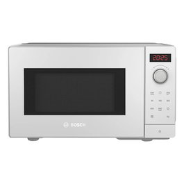 Bosch Microondas Solo Encimera Serie 2 FFL023MW0, 20 L, 800 W, Pantalla LED, 7 Programas Automáticos, Blanco