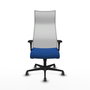 PIQUERAS Y CRESPO Sillón Albacete Azul y Blanco con Mecanismo Sincro