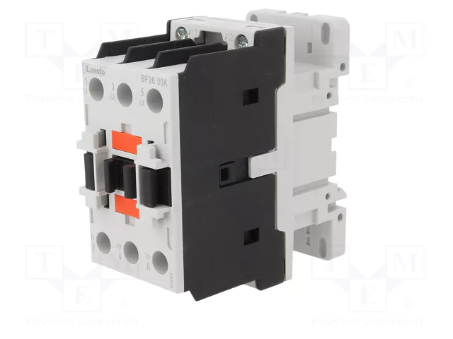 LOVATO ELECTRIC Contactor BF 3-polar 26A 230VAC