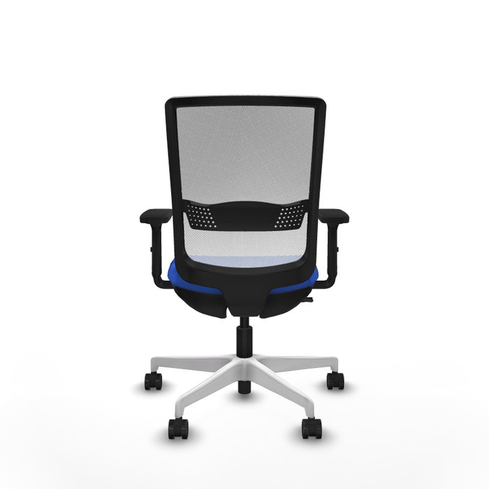 PIQUERAS Y CRESPO Silla de oficina Haches Azul con malla Blanca PIQUERAS Y CRESPO Silla de oficina Haches Azul con malla Blanca