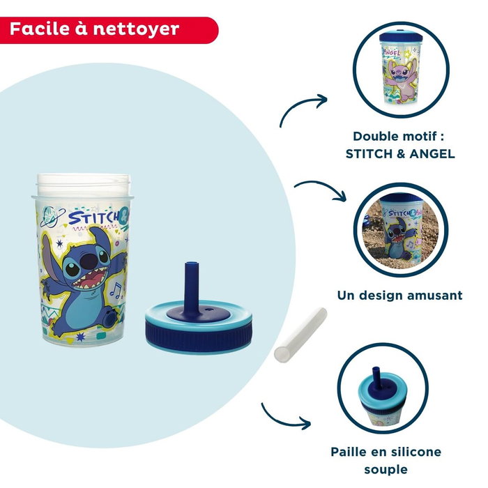 Thermobaby Vaso con pajita Lilo & Stitch 420 ml Antigoteo Sin BPA Thermobaby Vaso con pajita Lilo & Stitch 420 ml Antigoteo Sin BPA
