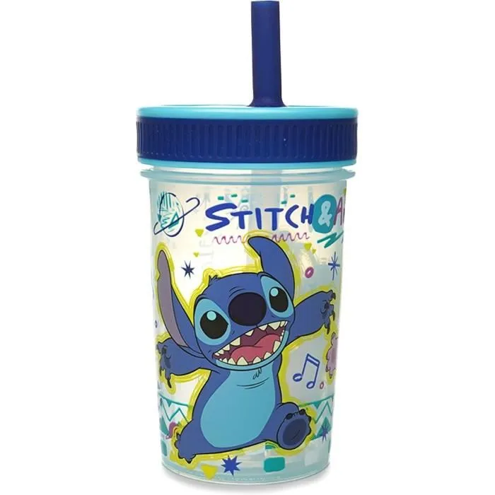 Thermobaby Vaso con Pajita Lilo & Stitch AAAPI35716 Antigoteo Sin BPA 420 ml Thermobaby Vaso con Pajita Lilo & Stitch AAAPI35716 Antigoteo Sin BPA 420 ml