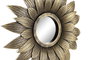 DKD Home Decor Set de 5 Espejos de Cristal Envejecido Dorado