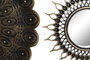 DKD Home Decor Set de 5 Espejos de Cristal Envejecido Dorado