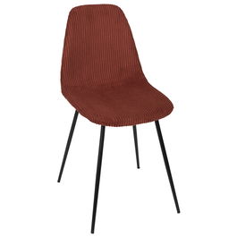 Home Deco Factory Silla Cocooning Terracota Madera Contrachapada Hierro Poliéster PU 54x45x85 cm