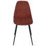 Home Deco Factory Silla Cocooning Terracota Madera Contrachapada Hierro Poliéster PU 54x45x85 cm