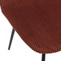 Home Deco Factory Silla Cocooning Terracota Madera Contrachapada Hierro Poliéster PU 54x45x85 cm