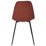 Home Deco Factory Silla Cocooning Terracota Madera Contrachapada Hierro Poliéster PU 54x45x85 cm