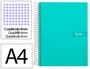 Liderpapel Cuaderno Espiral A4 Crafty Cuadriculado 4 mm Turquesa