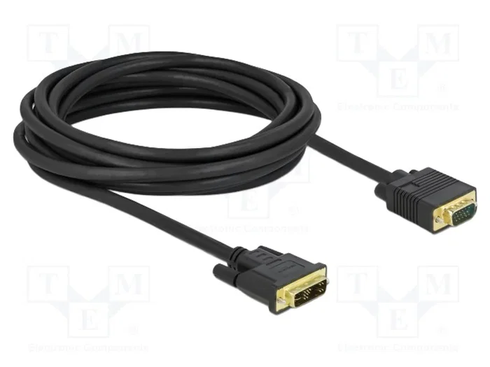 DeLOCK Cable adaptador de vídeo DVI 12+5 macho a VGA macho 5 m DeLOCK Cable adaptador de vídeo DVI 12+5 macho a VGA macho 5 m