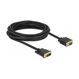 DeLOCK Cable Adaptador DVI 12+5 Macho a VGA Macho 5 m