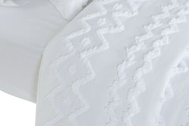 DKD Home Decor Coord cama 1c24 Colcha Boho Blanco 260 x 180 cm