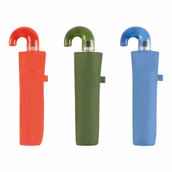 C-Collection Paraguas plegable 3 secciones manual Ø90cm con protección solar UV+50, colores surtidos