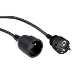 LOGON PROFESSIONAL Alargador Eléctrico Profesional 3 Tomas 1.5 mm2 3 Metros Negro - Modelo PSPC03