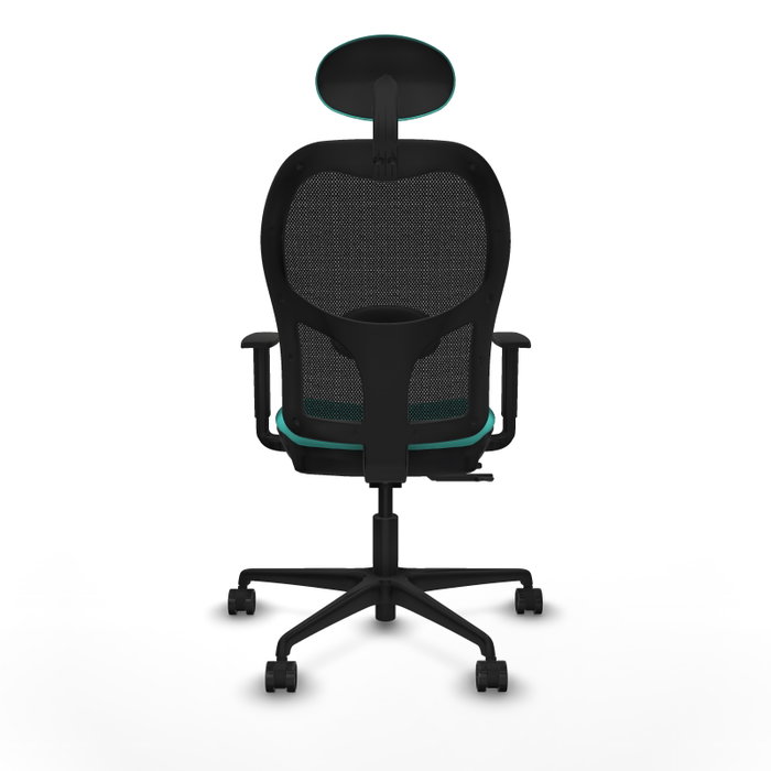PIQUERAS Y CRESPO Silla de oficina Jorquera con mecanismo Sincro/Traslack Turquesa y Negro PIQUERAS Y CRESPO Silla de oficina Jorquera con mecanismo Sincro/Traslack Turquesa y Negro