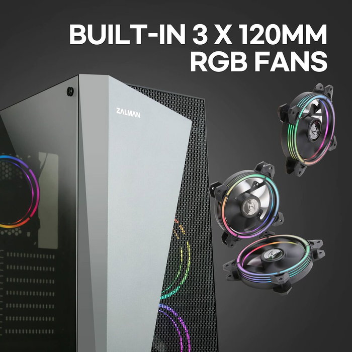 ZALMAN Zalman S4 Plus Midi Tower Negro