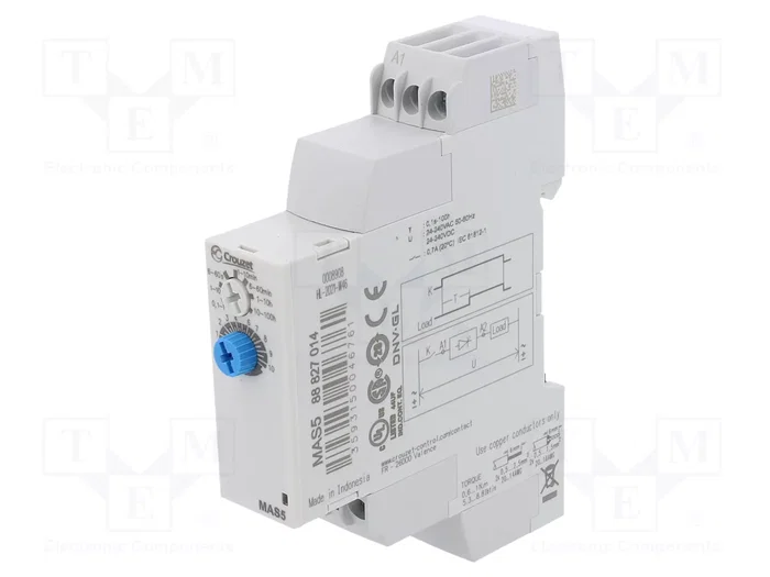 CROUZET Relé de tiempo SSR 0,7A 24÷240VAC/VDC CROUZET Relé de tiempo SSR 0,7A 24÷240VAC/VDC