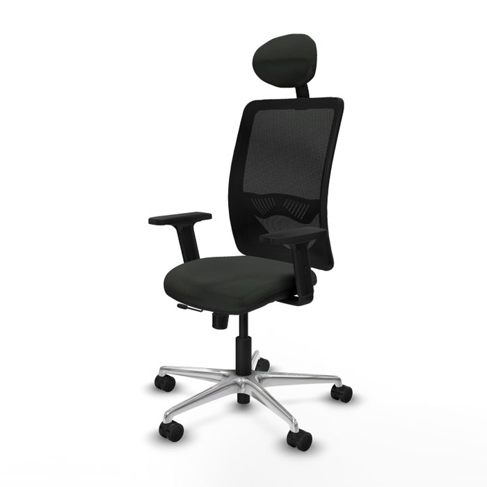 PIQUERAS Y CRESPO Silla de oficina Zulema con mecanismo Sincro/Traslack, Negro PIQUERAS Y CRESPO Silla de oficina Zulema con mecanismo Sincro/Traslack, Negro