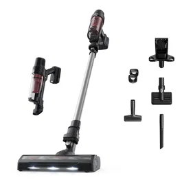 Rowenta Aspiradora Escoba 2 en 1 Sin Bolsa X-Pert 7.60 Animal RH6A71WO, Batería 140W, Autonomía 45 Min, Rojo Aluminio