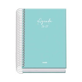 Dohe Agenda Escolar Basic Serenity A6 Espiral Cartón Forrado Verde 2026-2027