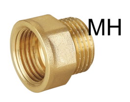 Alargadera hexagonal de latón pulida 1/2 x 20 mm A335