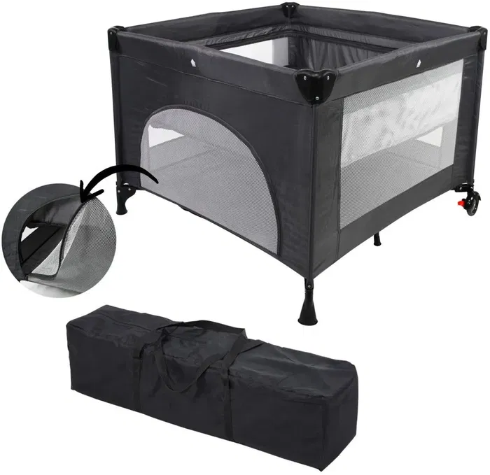 Migo Cuna de viaje 2 en 1 Parque infantil NAN3507460209877 - 100 x 100 x 76 cm - Desde nacimiento hasta 15 kg - Azul