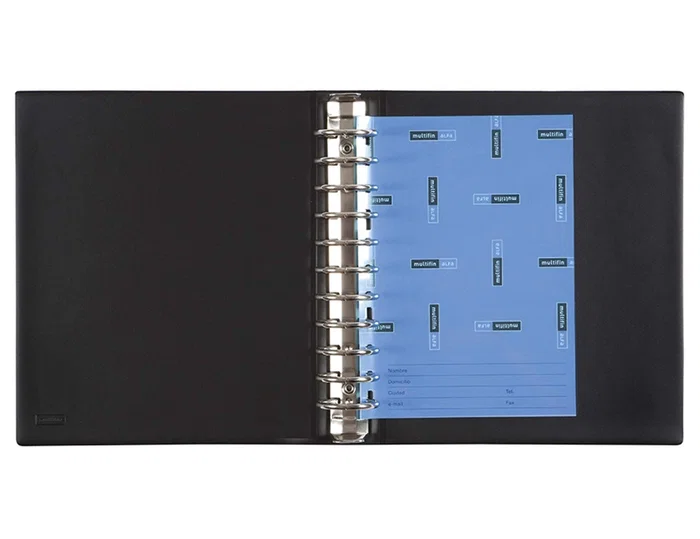 MULTIFIN Carpeta de Anillas Alfa 3002 Negro MULTIFIN Carpeta de Anillas Alfa 3002 Negro