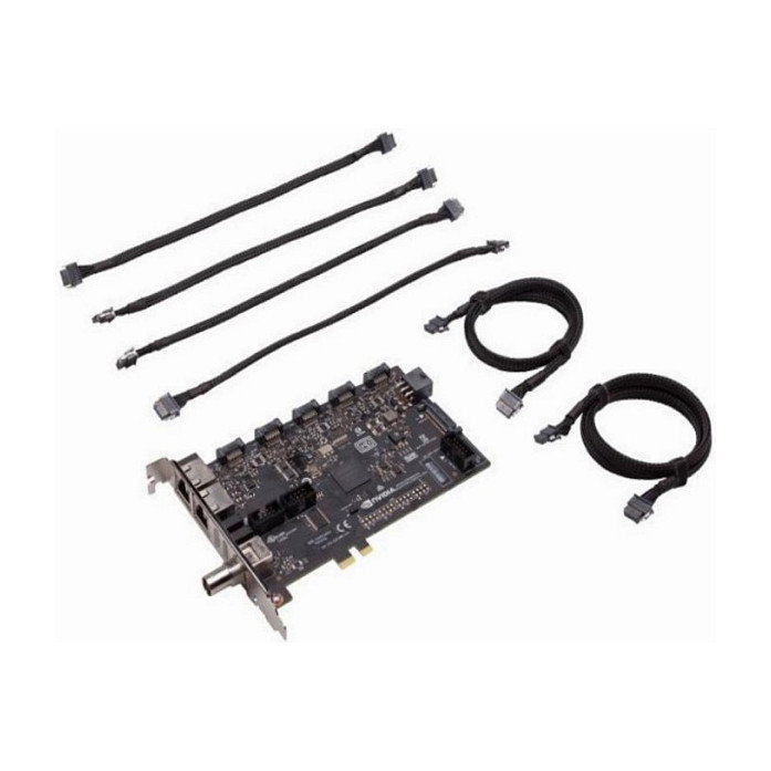 PNY Quadro Sync II PCIe (Sync Option Board 2) - Tarjeta de Expansión PCIe para NVIDIA Quadro, Color Negro, Compatible con Windows 10, Windows 11 y Linux