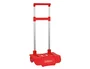 Carro portamochilas plegable rojo 300x230x525 mm