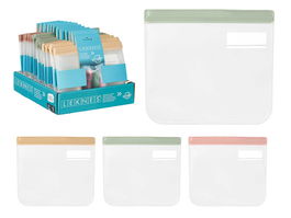 LEKNES Set 2 Bolsas Cierre Fácil Surtidos Col Pequeñas 22x21x2cm Plástico PEVA (Set de 18)