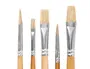 Liderpapel Pinceles de Pelo de Cerda Puntas Surtidas Bolsa 5 Unidades Certificado FSC para Pintura al Óleo Acrílico Gouache