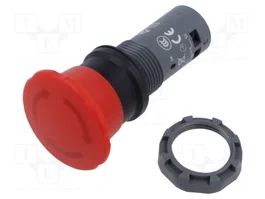 ABB Interruptor de emergencia rojo 22mm NC x2