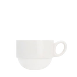 Summa Set de 6 Tazas de Café Apilables Marfil 14 cl