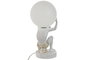 DKD Home Decor Lámpara de sobremesa Atlas Blanco y Dorado