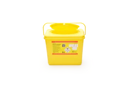 Covetrus Contenedor Objetos Punzantes 6 L Tapa Bloqueo Universal Apilable