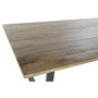 DKD Home Decor Mesa Comedor Vintage Mango Metal Natural Negro 100 x 76 x 200 cm