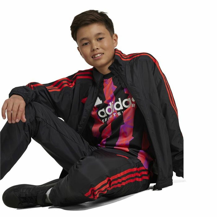 Sudadera sin Capucha Adidas Tiro Woven Tracktop Negro Sudadera sin Capucha Adidas Tiro Woven Tracktop Negro