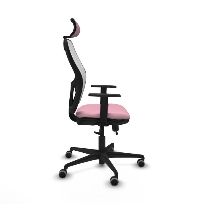PIQUERAS Y CRESPO Silla de oficina Jorquera Rosa y Blanco con mecanismo Sincro/Traslack PIQUERAS Y CRESPO Silla de oficina Jorquera Rosa y Blanco con mecanismo Sincro/Traslack